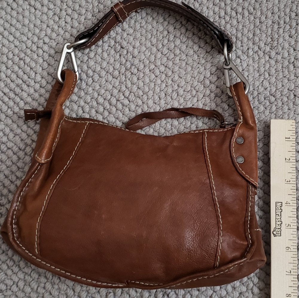 Ruehl Brown Leather Hobo Bag